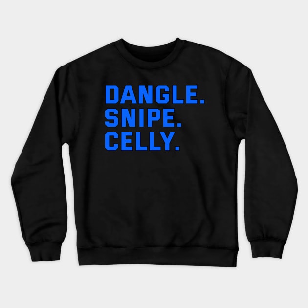 DANGLE. SNIPE. CELLY. Crewneck Sweatshirt by HOCKEYBUBBLE